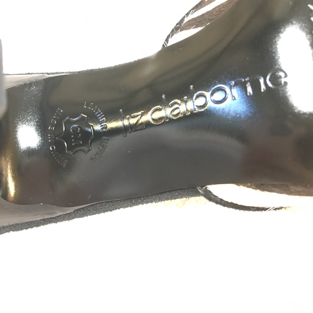 NWT Liz Claiborne Black & White Heels Size 6 - Picture 5 of 6
